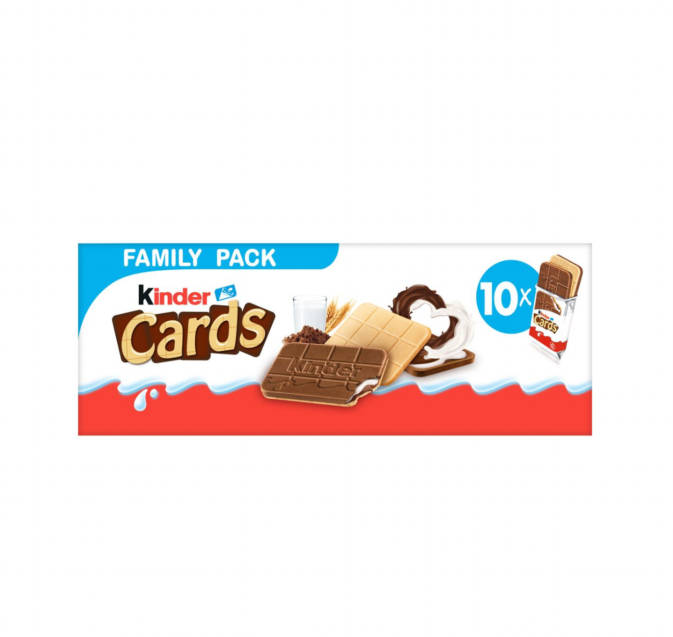 KINDER Cards gaufrettes fourrées au lait et au cacao