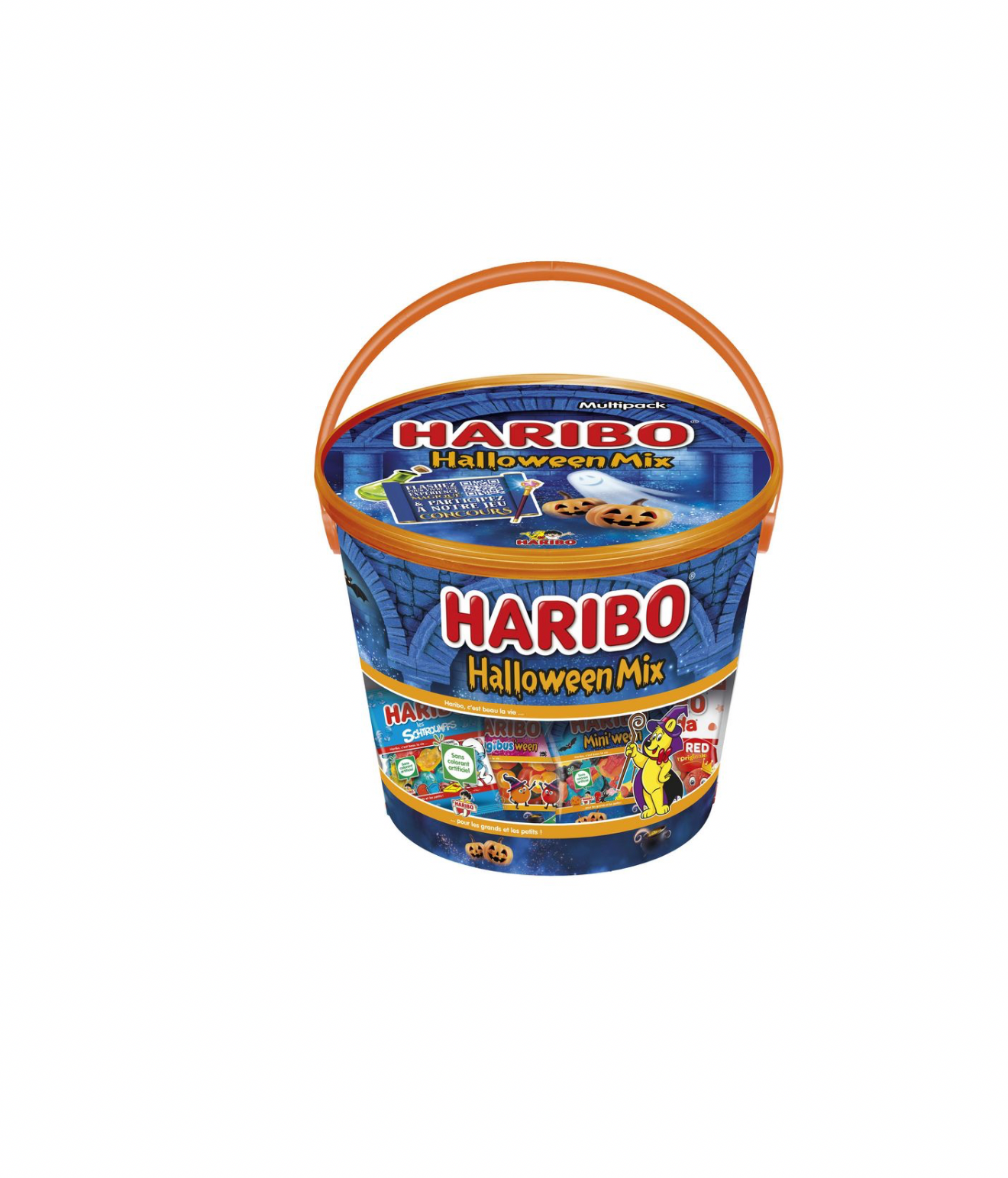 HARIBO Chauve qui peut Seau assortiment de bonbons