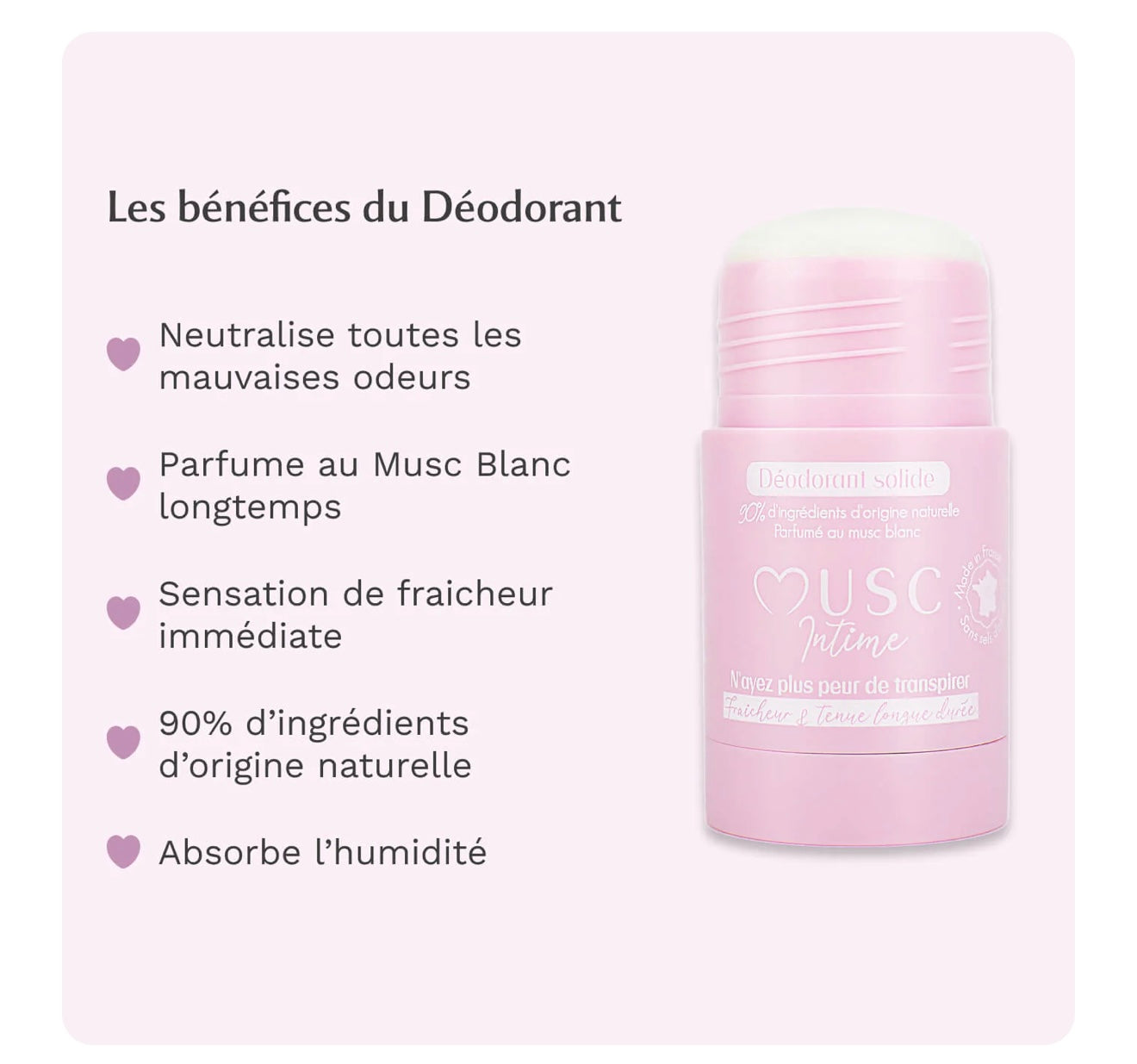Déodorant au Musc Blanc