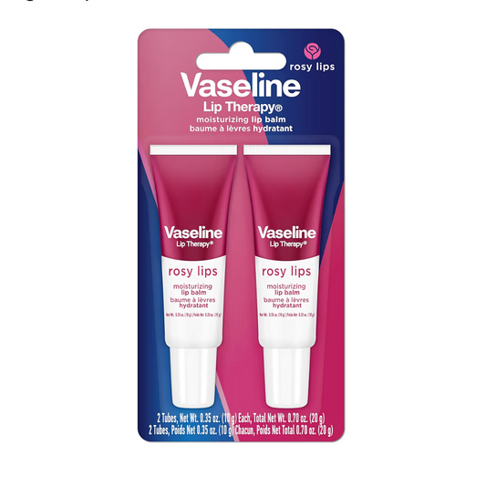 Vaseline Lip Therapy Rosy Lips Moisturizing Lip Balm - Twin Pack