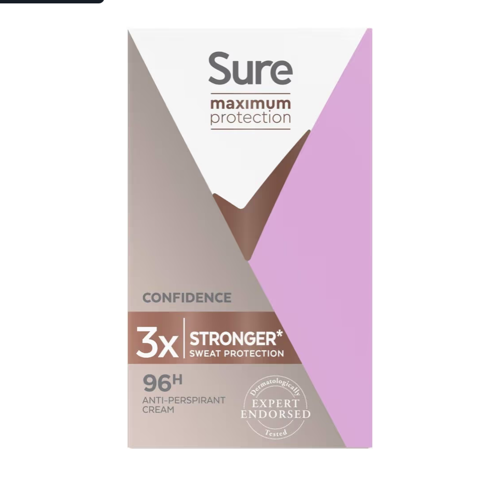 Sure Women Maximum Protection Confidence Anti-perspirant Cream Stick 45 ml.