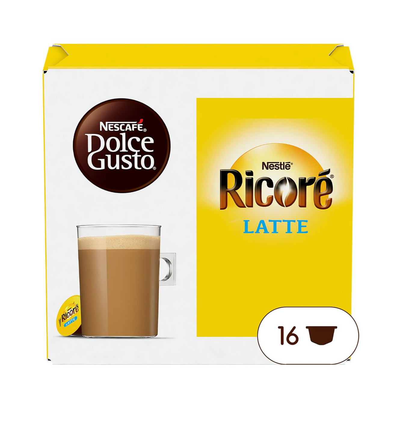 DOLCE GUSTOCapsules de café Ricoré Latte compatibles Dolce Gusto