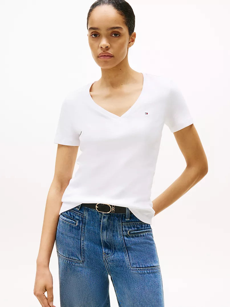 T-shirt cou V Tommy Hilfiger